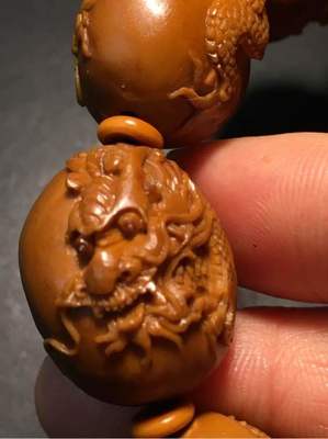 求串手工橄欖核雕