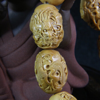 蘇工核雕名家程非作品《九龍》-京東珍品拍賣