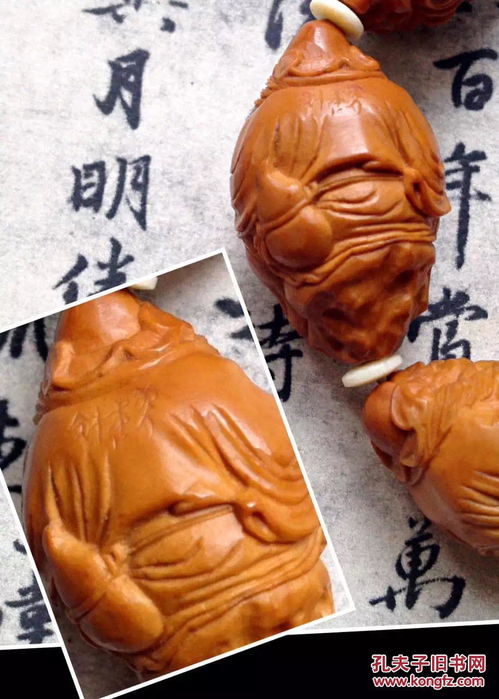橄欖核雕 蘇州工藝大師 鐘秀琴款 八大鐘馗