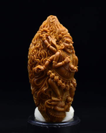 密宗護(hù)法神六臂大黑天 核雕師王彬的藝術(shù)詮釋